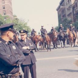 Police at 1968 commencement