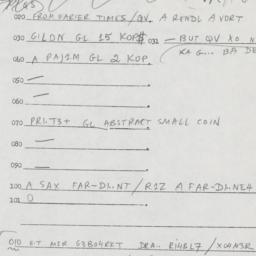 Eastern questionnaire, answ...