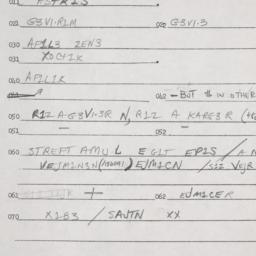 Eastern questionnaire, answ...