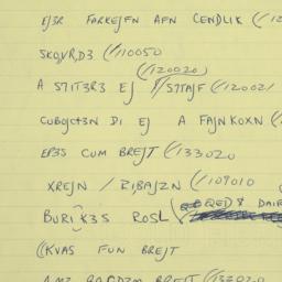 Eastern questionnaire, answ...