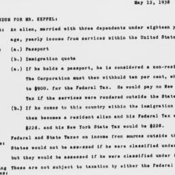Memorandum from Robertson D...