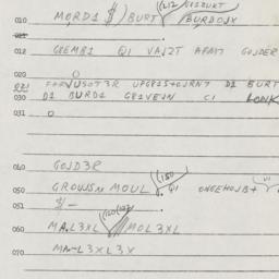 Eastern questionnaire, answ...