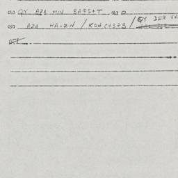 Eastern questionnaire, answ...