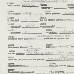Western questionnaire, answ...