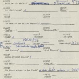 Western questionnaire, answ...