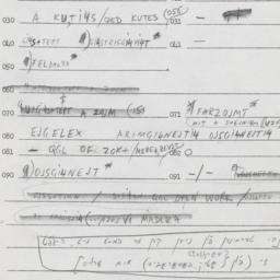 Eastern questionnaire, answ...