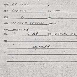 Eastern questionnaire, answ...