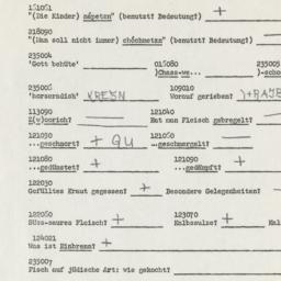 Western questionnaire, answ...
