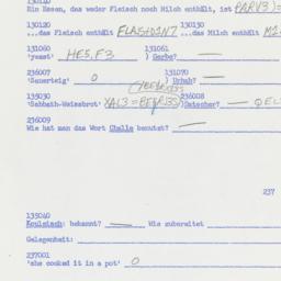 Western questionnaire, answ...