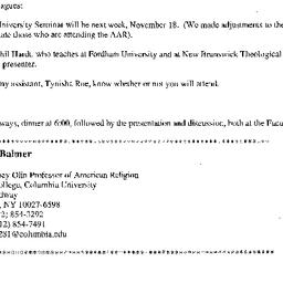 Announcements, 2002-11-18. ...
