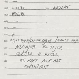 Eastern questionnaire, answ...