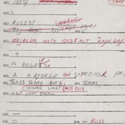 Eastern questionnaire, answ...