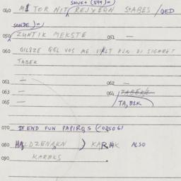 Eastern questionnaire, answ...