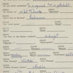 Western questionnaire, answ...