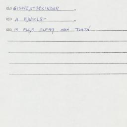 Eastern questionnaire, answ...