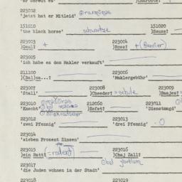 Western questionnaire, answ...