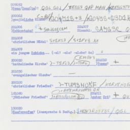 Western questionnaire, answ...