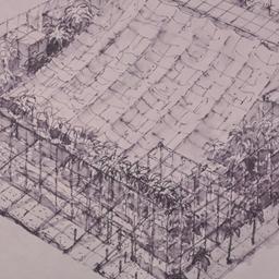 Aerial perspective drawing.