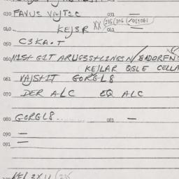 Eastern questionnaire, answ...