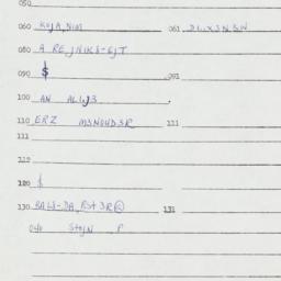 Eastern questionnaire, answ...