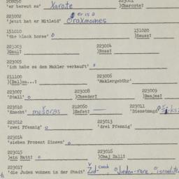 Western questionnaire, answ...