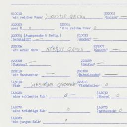 Western questionnaire, answ...
