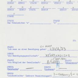 Western questionnaire, answ...