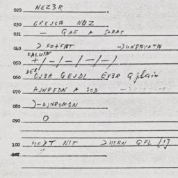 Eastern questionnaire, answ...