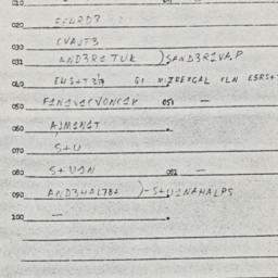 Eastern questionnaire, answ...