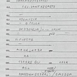 Eastern questionnaire, answ...