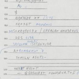 Eastern questionnaire, answ...