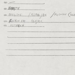 Eastern questionnaire, answ...