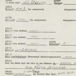 Western questionnaire, answ...