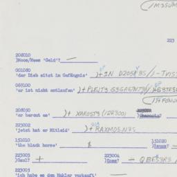 Western questionnaire, answ...