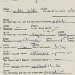 Western questionnaire, answ...