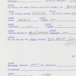 Western questionnaire, answ...