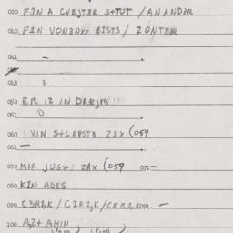 Eastern questionnaire, answ...