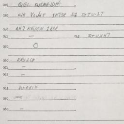 Eastern questionnaire, answ...