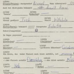 Western questionnaire, answ...