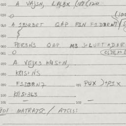 Eastern questionnaire, answ...