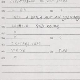 Eastern questionnaire, answ...