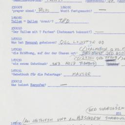 Western questionnaire, answ...