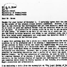 Letter from Guy B. Johnson ...