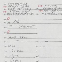 Eastern questionnaire, answ...