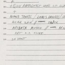 Eastern questionnaire, answ...