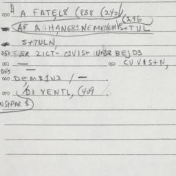 Eastern questionnaire, answ...