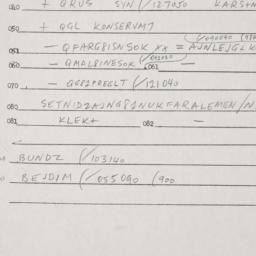 Eastern questionnaire, answ...