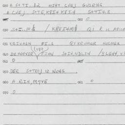 Eastern questionnaire, answ...