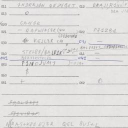 Eastern questionnaire, answ...