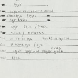 Western questionnaire, answ...